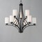 Maxim Lighting Deven 9-Light Chandelier 20036SWBK - alternate 4